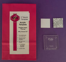 Load image into Gallery viewer, Square 1" English Paper Piecing Laser Cut for Quilting / Sewing 200gsm Card Stock