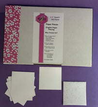 Load image into Gallery viewer, 700 x 2 1/2" Square English Paper Piecing Laser Cut for Quilting / Sewing 200gsm Card Stock