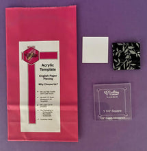Load image into Gallery viewer, Square 1 1/4" English Paper Piecing Laser Cut for Quilting / Sewing 200gsm Card Stock