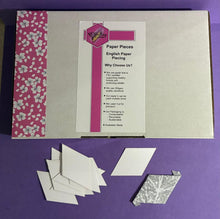 Load image into Gallery viewer, 1,300 x 1 1/2"  6 Pointed Star English Paper Piecing Laser Cut for Quilting / Sewing 200gsm Card Stock
