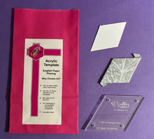 Load image into Gallery viewer, Six Pointed Star 1 1/2" English Paper Piecing Laser Cut for Quilting / Sewing 200gsm Card Stock

