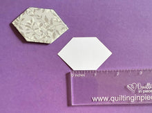 Load image into Gallery viewer, Elongated Hexagon 1" English Paper Piecing Laser Cut for Quilting / Sewing 200gsm Card Stock
