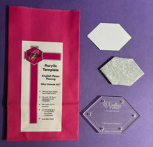 Load image into Gallery viewer, Elongated Hexagon 1" English Paper Piecing Laser Cut for Quilting / Sewing 200gsm Card Stock

