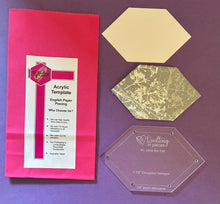 Load image into Gallery viewer, Elongated Hexagon 1 1/2" English Paper Piecing Laser Cut for Quilting / Sewing 200gsm Card Stock
