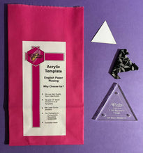 Load image into Gallery viewer, Equilateral Triangle 1 1/4" English Paper Piecing Laser Cut for Quilting / Sewing 200gsm Card Stock
