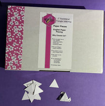 Load image into Gallery viewer, Equilateral Triangle 1" English Paper Piecing Laser Cut for Quilting / Sewing 200gsm Card Stock
