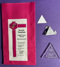 Load image into Gallery viewer, Equilateral Triangle 1" English Paper Piecing Laser Cut for Quilting / Sewing 200gsm Card Stock
