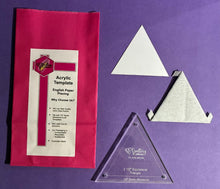 Load image into Gallery viewer, Equilateral Triangle 2 1/2" English Paper Piecing Laser Cut for Quilting / Sewing 200gsm Card Stock
