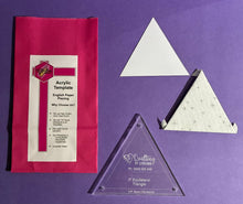 Load image into Gallery viewer, Equilateral Triangle 3" English Paper Piecing Laser Cut for Quilting / Sewing 200gsm Card Stock
