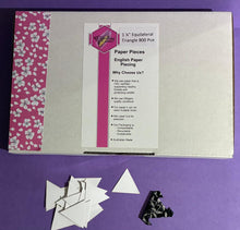 Load image into Gallery viewer, Equilateral Triangle 1 1/4" English Paper Piecing Laser Cut for Quilting / Sewing 200gsm Card Stock
