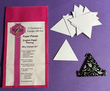 Load image into Gallery viewer, Equilateral Triangle 2" English Paper Piecing Laser Cut for Quilting / Sewing 200gsm Card Stock
