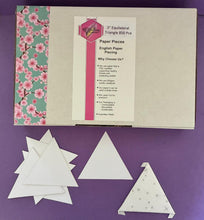 Load image into Gallery viewer, Equilateral Triangle 3" English Paper Piecing Laser Cut for Quilting / Sewing 200gsm Card Stock

