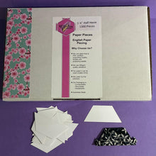 Load image into Gallery viewer, 1,300 x 1 1/4" Half Hexagon's English Paper Piecing Laser Cut for Quilting / Sewing 200gsm Card Stock
