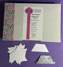 Load image into Gallery viewer, 1,200 x 1 1/2" Half Hexagon's English Paper Piecing Laser Cut for Quilting / Sewing 200gsm Card Stock
