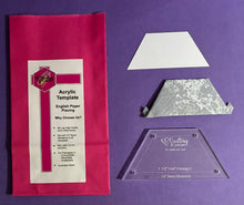 Load image into Gallery viewer, Half Hexagon 1 1/2" English Paper Piecing Laser Cut for Quilting / Sewing 200gsm Card Stock

