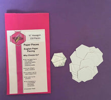 Load image into Gallery viewer, Hexagon 5/8" English Paper Piecing Laser Cut for Quilting / Sewing 200gsm Card Stock

