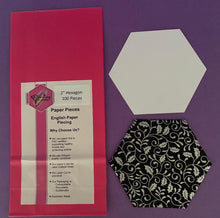 Load image into Gallery viewer, 100 x 2" Hexagon's English Paper Piecing Laser Cut for Quilting / Sewing 200gsm Card Stock
