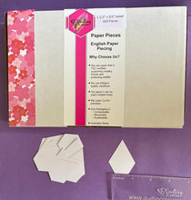 Load image into Gallery viewer, Jewel 1 1/2" x 3/4" English Paper Piecing Laser Cut for Quilting / Sewing 200gsm Card Stock
