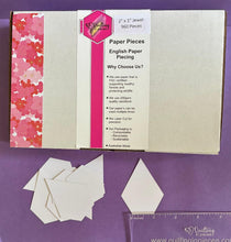 Load image into Gallery viewer, Jewel 2" x 1" English Paper Piecing Laser Cut for Quilting / Sewing 200gsm Card Stock
