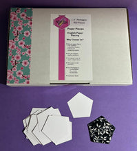 Load image into Gallery viewer, 850 x 1 1/4"  Pentagon English Paper Piecing Laser Cut for Quilting / Sewing 200gsm Card Stock
