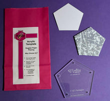 Load image into Gallery viewer, Pentagon 1 1/2" English Paper Piecing Laser Cut for Quilting / Sewing 200gsm Card Stock
