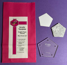 Load image into Gallery viewer, Pentagon 1" English Paper Piecing Laser Cut for Quilting / Sewing 200gsm Card Stock
