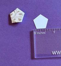 Load image into Gallery viewer, Pentagon 1/2" English Paper Piecing Laser Cut for Quilting / Sewing 200gsm Card Stock
