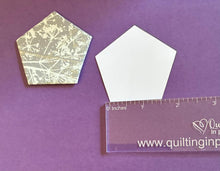 Load image into Gallery viewer, Pentagon 1 1/2" English Paper Piecing Laser Cut for Quilting / Sewing 200gsm Card Stock
