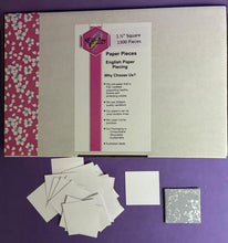 Load image into Gallery viewer, 1,300 x 1 1/2" Square English Paper Piecing Laser Cut for Quilting / Sewing 200gsm Card Stock

