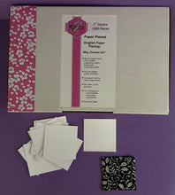 Load image into Gallery viewer, 1,000 x 2" Square English Paper Piecing Laser Cut for Quilting / Sewing 200gsm Card Stock
