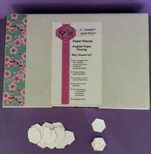 Load image into Gallery viewer, 1600 x 1/2" Hexagon's English Paper Piecing Laser Cut for Quilting / Sewing 200gsm Card Stock
