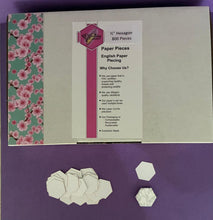 Load image into Gallery viewer, 800 x 1/2" Hexagon's English Paper Piecing Laser Cut for Quilting / Sewing 200gsm Card Stock
